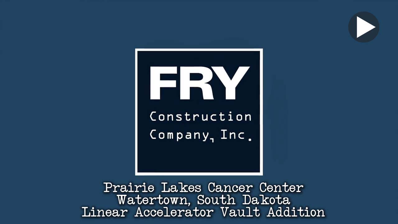 Title screen for Time Lapse video of construction of the Prarie Lakes Cancer Center, Watertown, South Dakota
